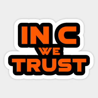 In C We Trust Programming Sticker